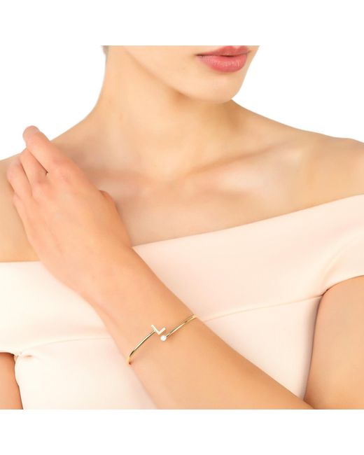 Latelita London Metallic Initial Bangle L