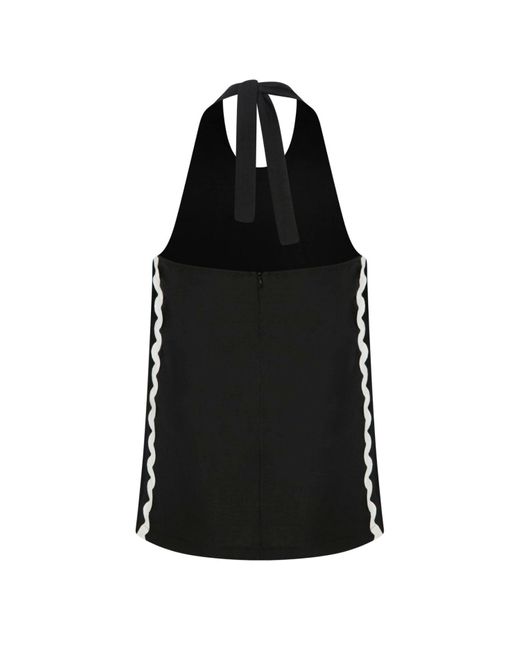 Thisisu Collection Black Wavy Top