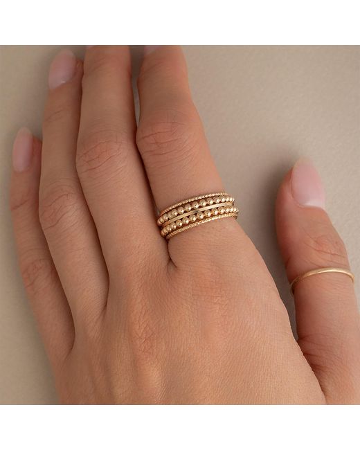 Kate Koel Metallic Stackable Ring Set