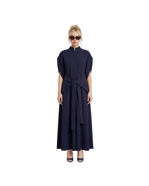 Monosuit Blue Jumpsuit Lea With Pants- Skirt Navy