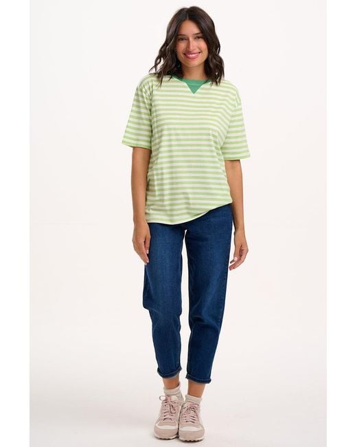Sugarhill Green Riley Relaxed T-Shirt, Off, Shb Flower
