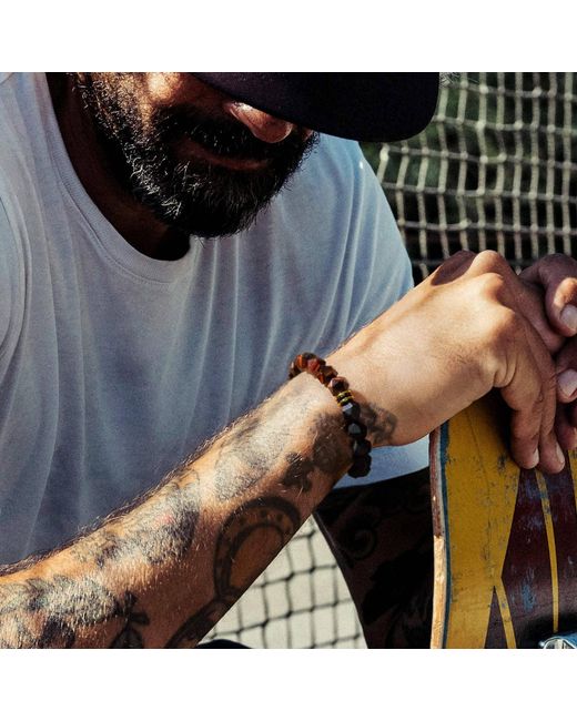 AWNL Brown Onyx & Tiger Eye Bracelet for men