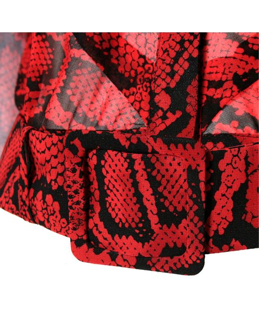 AGGI by HALEWSKI Red Harriet Chilli Pepper Blouse With Animal Pattern