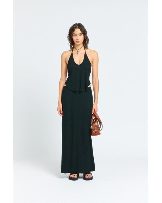 Sâb Studio Black Isla Halter Top