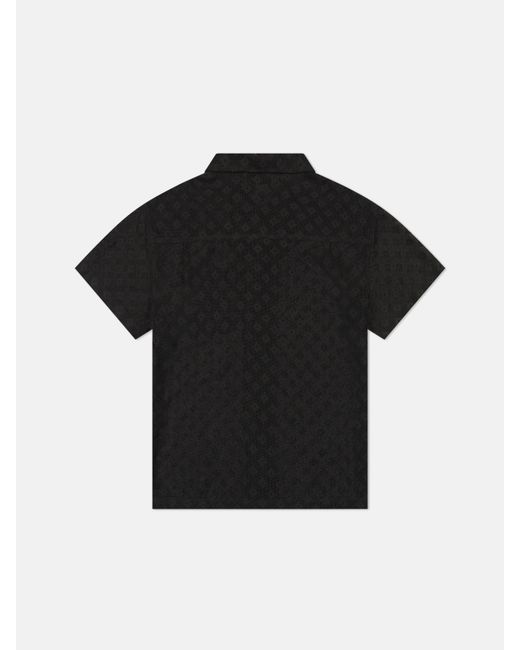Wesc Black Mesh Camper Shirt for men