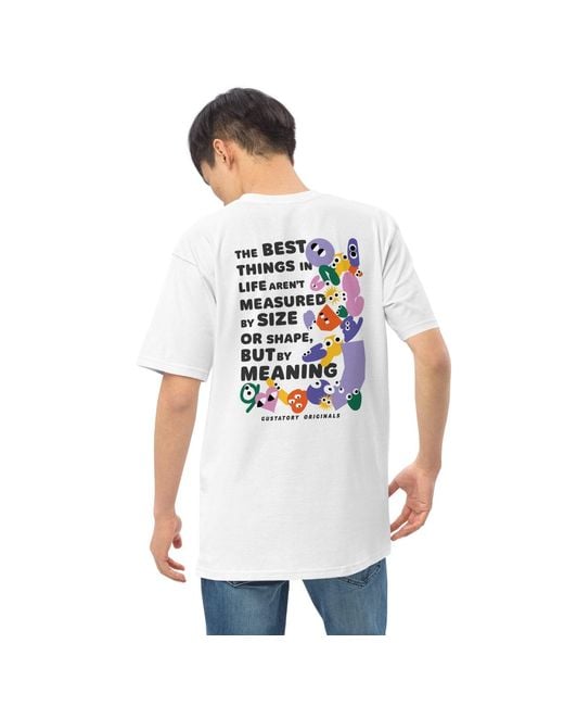 Anchor and Crew White Gustatory Originals Shapes & Heavy Cotton Embroidered T-Shirt for men