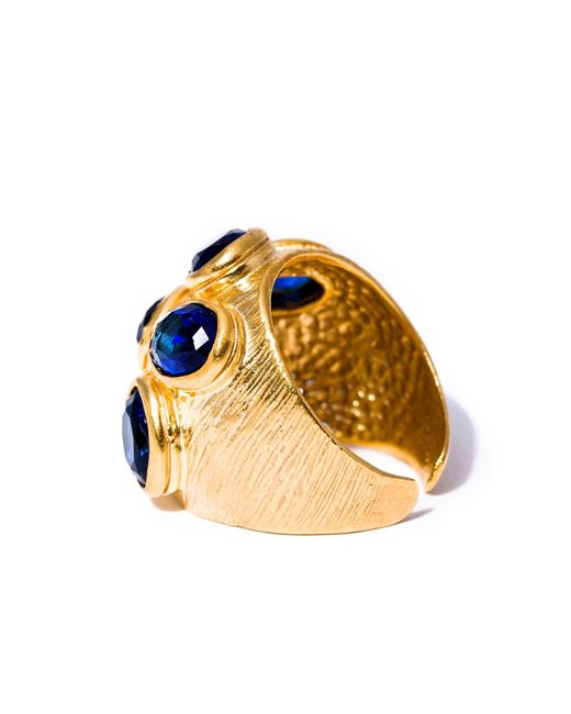 Kybele Studio Blue Sapphire Multi-Gemstone Cocktail Ring