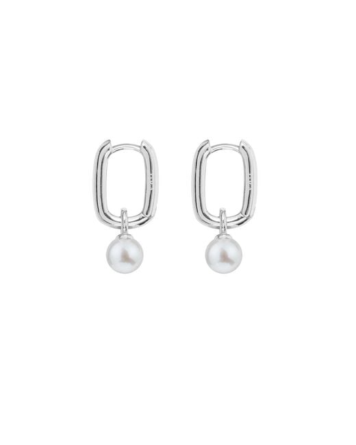 Ora Pearls Metallic Aetia Pearl Hoop Earring