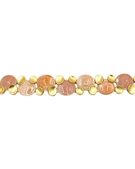 1610Istanbul Metallic Byzantine Enamel Pastel Bracelet