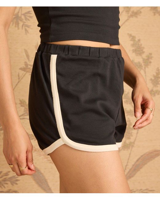 Known Supply Black Piped Athletic Shorts