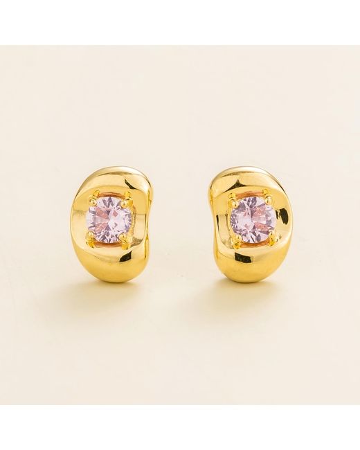 Juvetti Metallic Fava Earrings