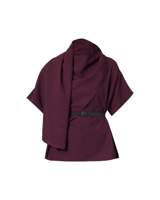 Meem Label Purple Dexter Plum Top