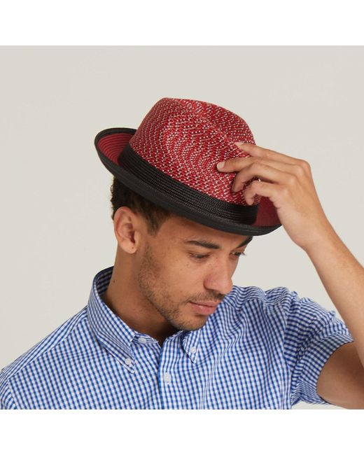 Dasmarca Hats Dasmarca Enzo Ruby Multi Coloured Summer Trilby Packable Hat For for men