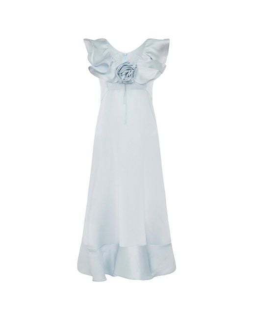 Lisa The Label Blue Le Jardin Peony Dress