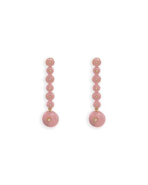 Lavani Jewels Pink Hibiscus Earrings