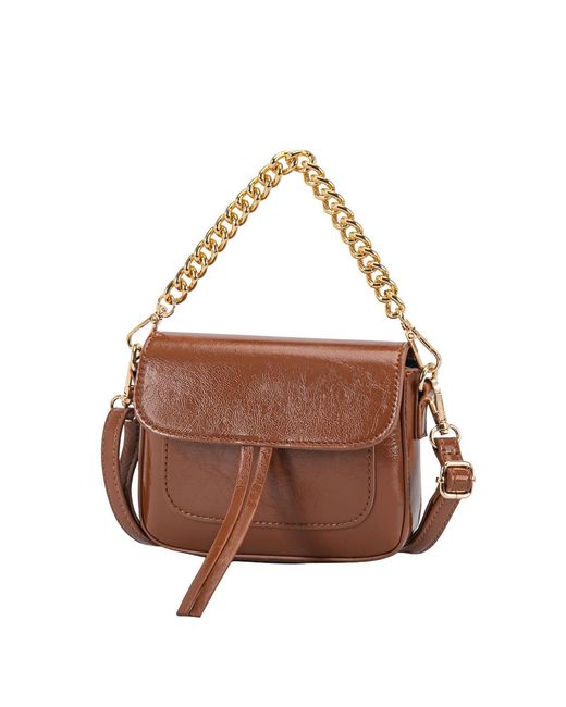 Mkf Collection - J'omor Brown Yareli Tote Bag With Mini Bag- 2-Piece Set