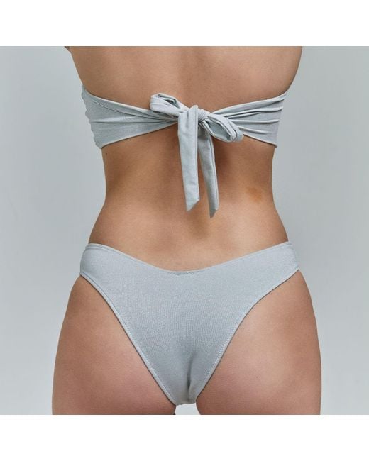 Yesudare Gray Bali V-Shaped Bikini Bottoms – Mirage