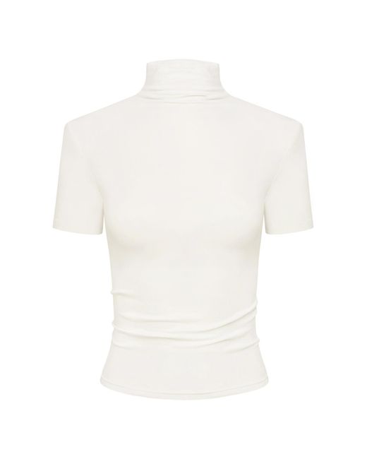 Mandragora White Neutrals Turtleneck Ablo Buttermilk