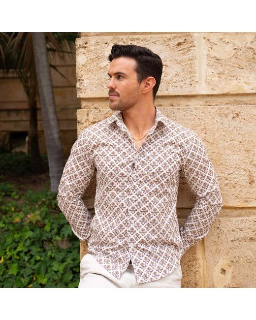 Maurice Saxe Pink Crest Shirt for men