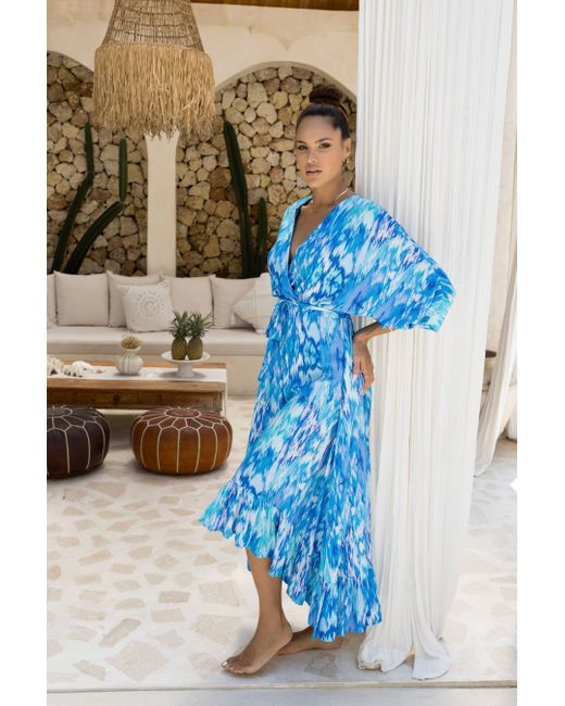 Sophia Alexia Blue Sea Dream Mozambique Midaxi Dress