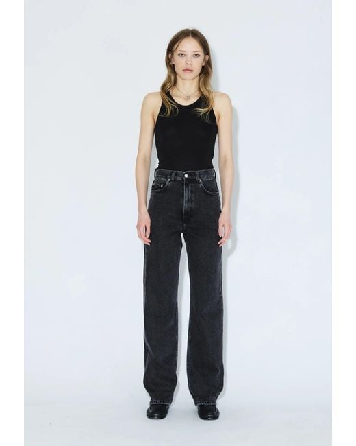 Dr. Denim White Echo High Straight