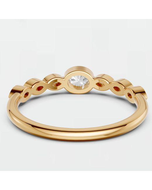 Aya Fine Jewelry Metallic Oval & Marquise Lab Grown Diamond Ring