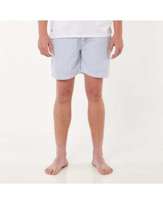 Lounge Blue Loungewear Shorts Monk Seal Design for men