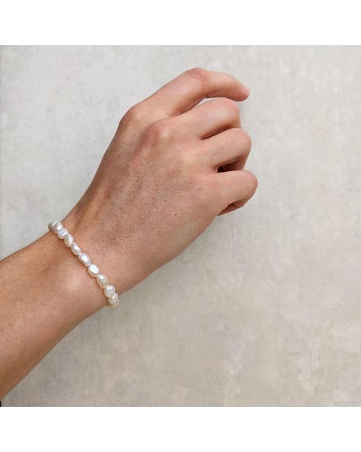 Kiri & Belle Metallic Alyssa All Baroque Pearl Sterling Bracelet