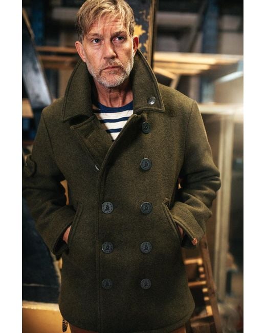 Army clearance green peacoat