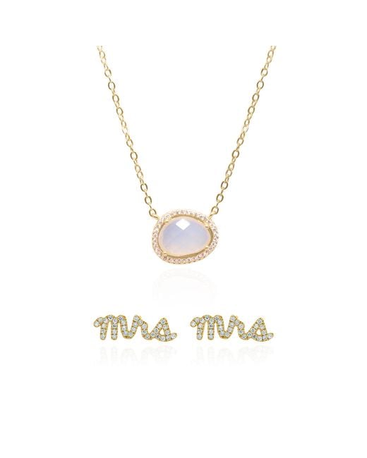 Luna Charles Metallic Bride Moonstone Gift Set