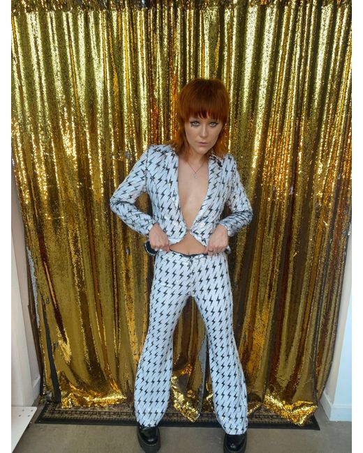 Any Old Iron Black Reversible Sequin Ziggy Blazer Jacket