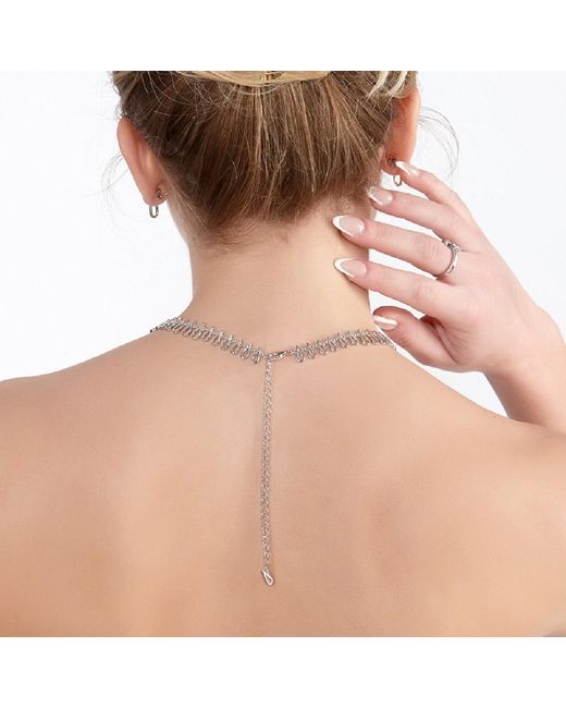 Lucy Quartermaine Metallic Solid Sterling Large Petal Necklace