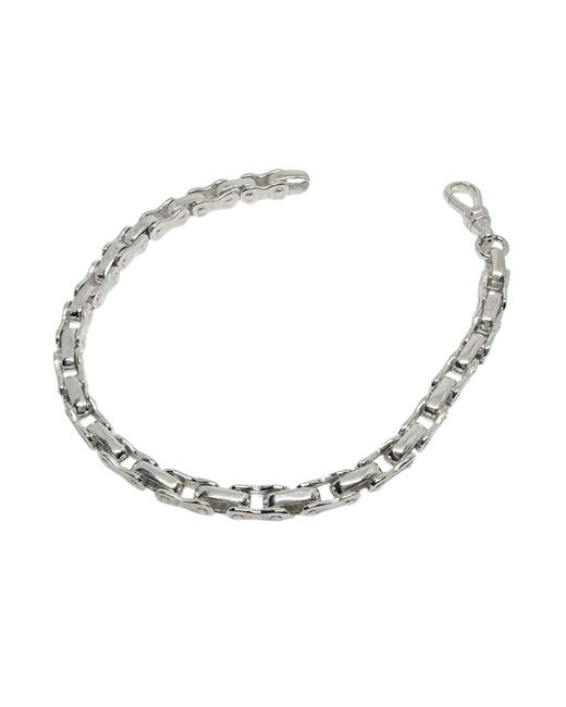 Tg-Jewellery by Tamara Gervasio Metallic Handcrafted Sterling Biker Link Bracelet – Lost Wax Cast for men