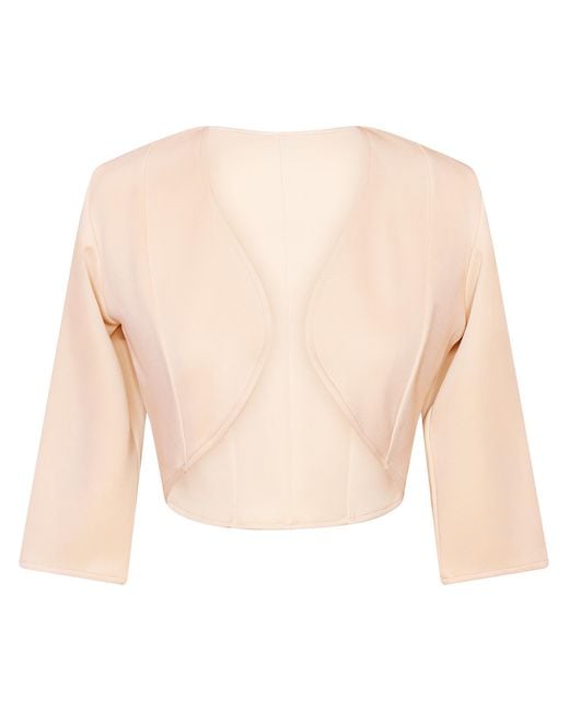 Alie Street London Natural Neutrals Freya Bolero Nude Blush