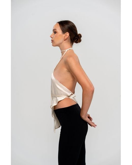 The Ethos Studio Natural Thalassa Wrap-Top
