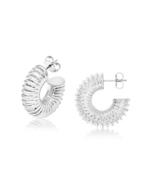 SHYMI Metallic Textured Hoops