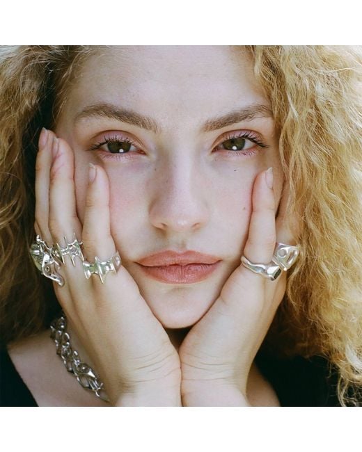 Luna Delphine White Blade Ring