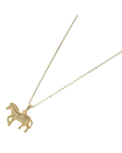 Ebru Jewelry Metallic Zebra Chain Necklace