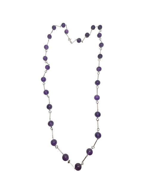 Tg-Jewellery by Tamara Gervasio White Amethyst Bead Necklace – Sterling Handmade