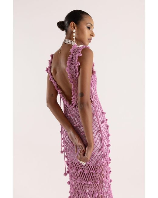 Andreeva Pink Sofia Handmade Knit Dress