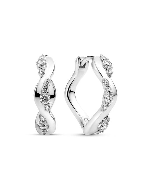 Sif Jakobs Jewellery White Earrings Ellera Waves Altro Creolo