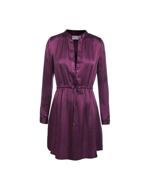 Modallica Women's Purple Viki Violet 100% Organic Gots Certified Silk Mini Dress Modallica Women's Purple Viki Violet 100% Organic Gots Certified Silk Mini Dress
