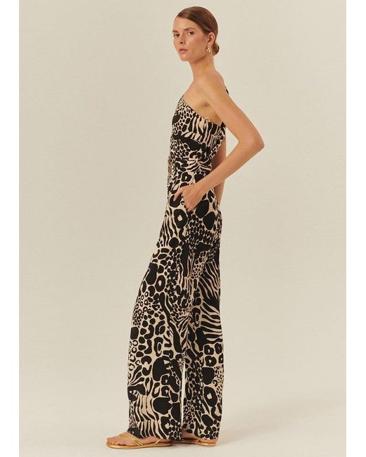 Exquise White Katalina Jumpsuit With Belt