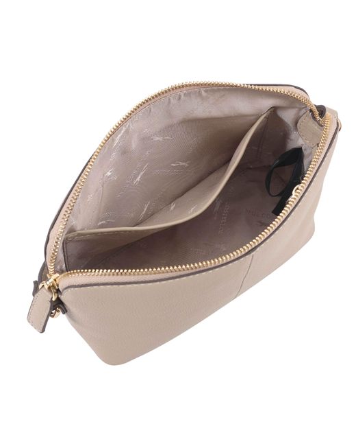 Paul Costelloe Natural Lenya Leather Crossbody Bag