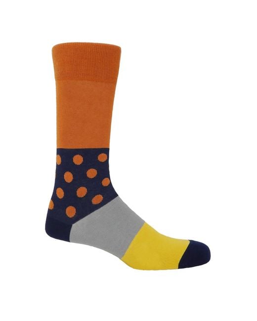 Peper Harow - Made in England Red Mayfair Socks Bundle for men