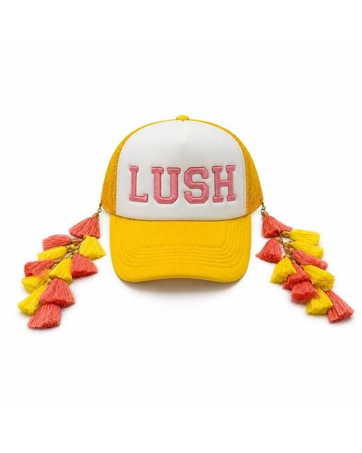 Julia Clancey Yellow Lush Chacha Trucker Cap