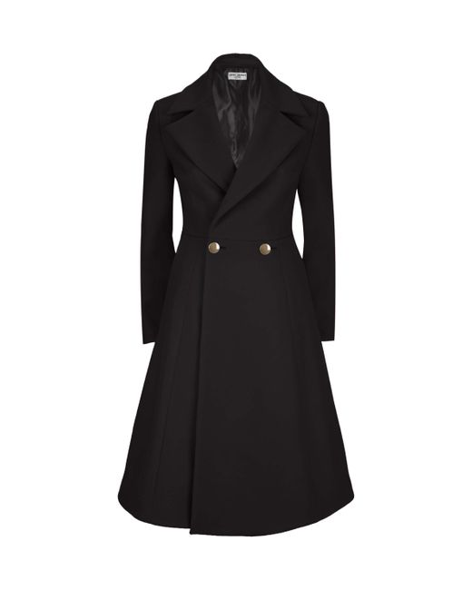 James Lakeland Black Double Breasted A Line Coat