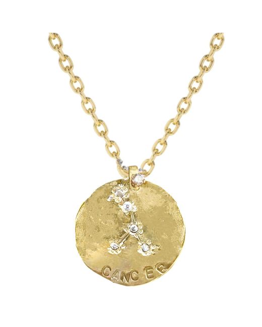 Lily Flo Jewellery Metallic Cancer Diamond Medallion
