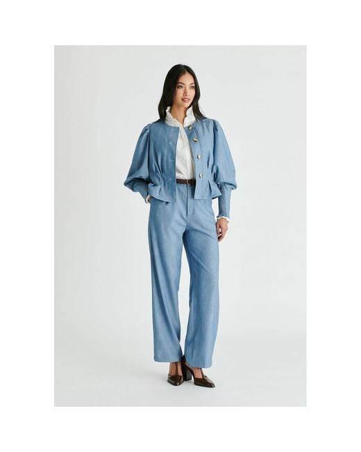Paisie Blue Denim Effect Jacket