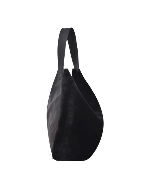 Owen Barry Black Sheepskin Shoulder Bag